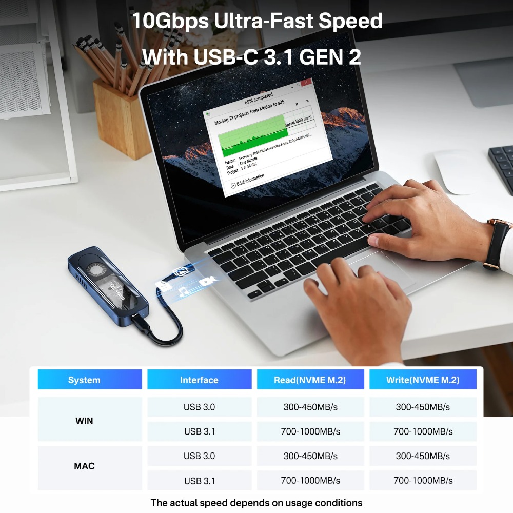 ACASIS 10Gbps M.2 NVME SSD Enc - 8Tb M2 Nvme Ssd ulasan dan harga